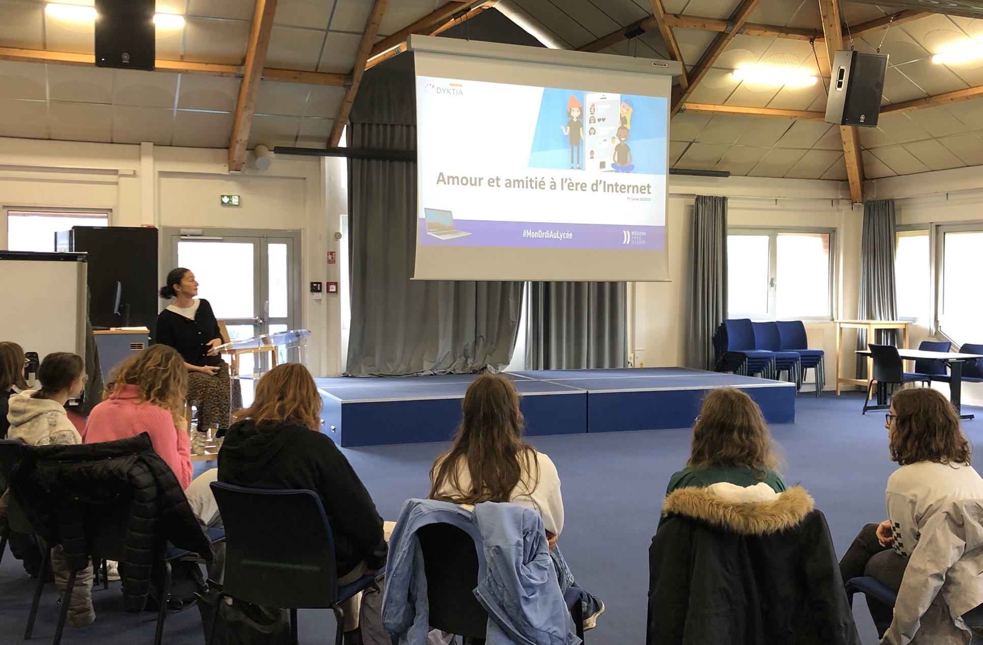 Photo intervention DYKTIA au Lycée Terre Atlantique dans le 44