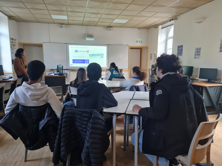 Photo intervention DYKTIA au Lycée Daniel BROTTIER dans le 44